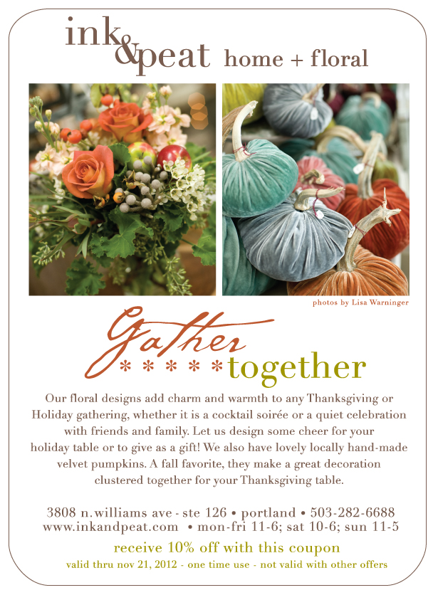 thnksgiving flowers 2012